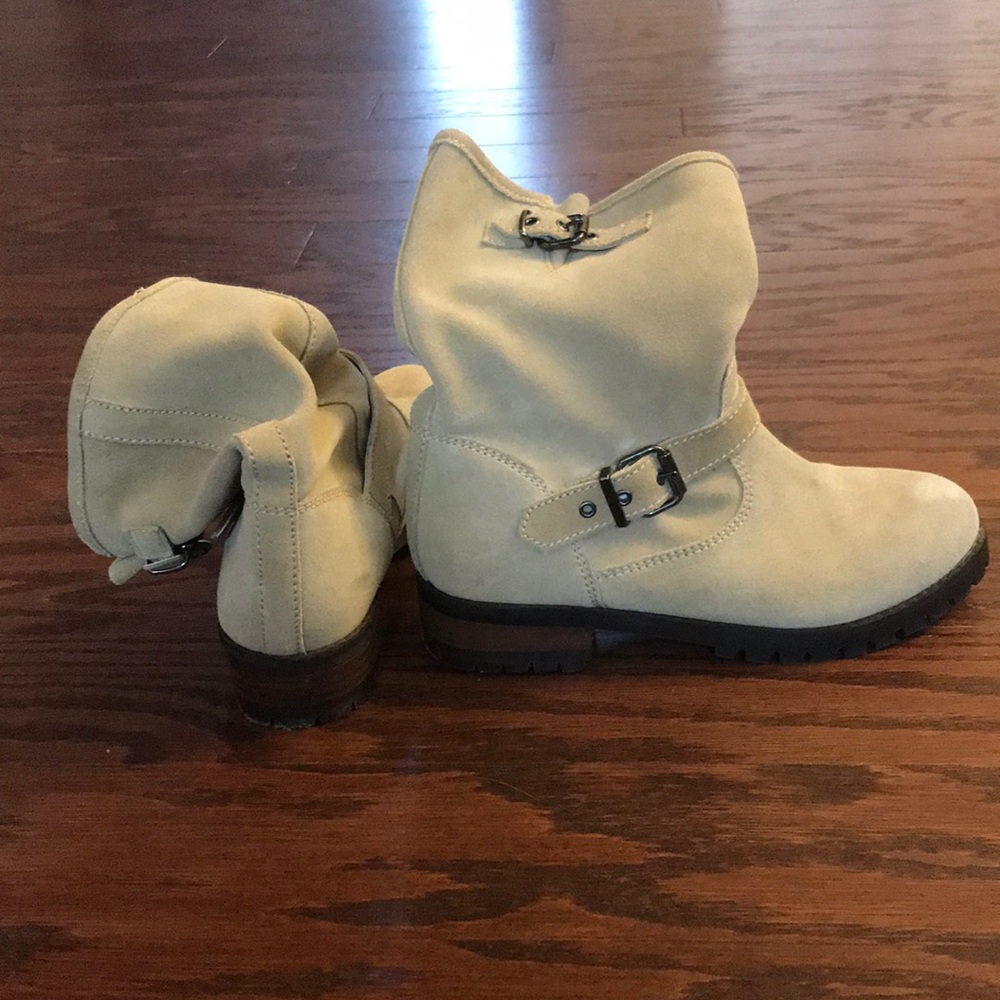 H&M tan suede ankle boots